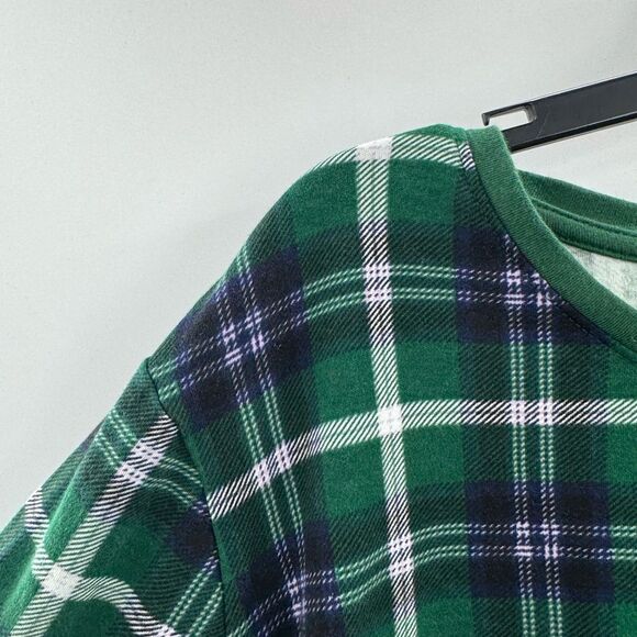 3/$20 Kim Rogers Plaid Green/Blue 3/4 Sleeve size 2X - Picture 3 of 6
